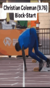 sprint acceleration with negative step